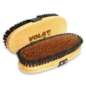 012057 Hard brass - Horsehair oval brush