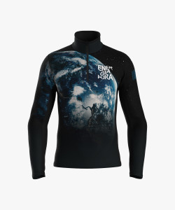 MB015X UTLEY TURTLENECK WITH ZIP A830 PLANET - BLACK front